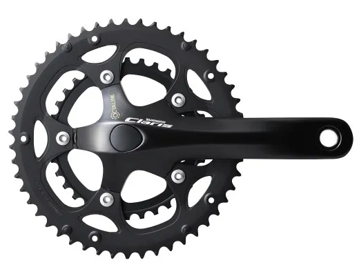 Bestseller ANGRENAJ PEDALIER SHIMANO CLARIS FC-2450 46X34T BRAT 175MM PT. 8 VIT. PE SPATE OCTALINK FARA CG NEGRU AMBALAT IND.