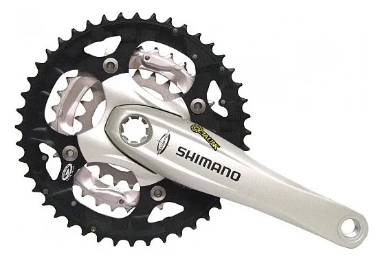 ANGRENAJ PEDALIER SHIMANO FC-M521-S 48X36X26T BRAT 170MM PT. 9 VIT. PE SPATE HOLLOWTECH OCTALINK FARA CG COMPATIBIL CHAINCASE ARGINTIU VRAC Reducere specială
