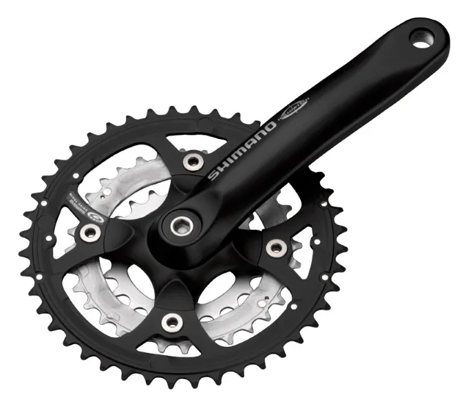 ANGRENAJ PEDALIER SHIMANO FC-M460 44X32X22T BRAT 175MM PT. 9 VIT. PE SPATE HOLLOWTECH COMPATIBIL CHAINCASE PT. CHAINLINE 47.5/50MM FARA CG BRAT/4-ARM SPIDER/44T NEGRU 32T/22T ARGINTIU VRAC Ofertă