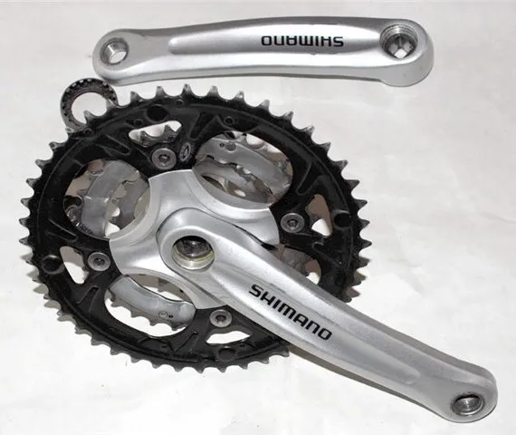 ANGRENAJ PEDALIER SHIMANO FC-M440 48X36X26T BRAT 170MM FOR REAR 9 SPEED CHAINCASE COMPATIBLE FOR CHAINLINE 47.5/50MM W/O CG SILVER BRAT/4-ARM SPIDER/36T/26T BLACK 48T VRAC Cumpără acum