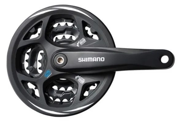 Ultima șansă ANGRENAJ PEDALIER SHIMANO ALTUS FC-M311-L 42X32X22T PT. 7/8 VIT. PE SPATE BRAT 175MM OCTALINK CU CG COMPATIBIL CHAINCASE NEGRU VRAC