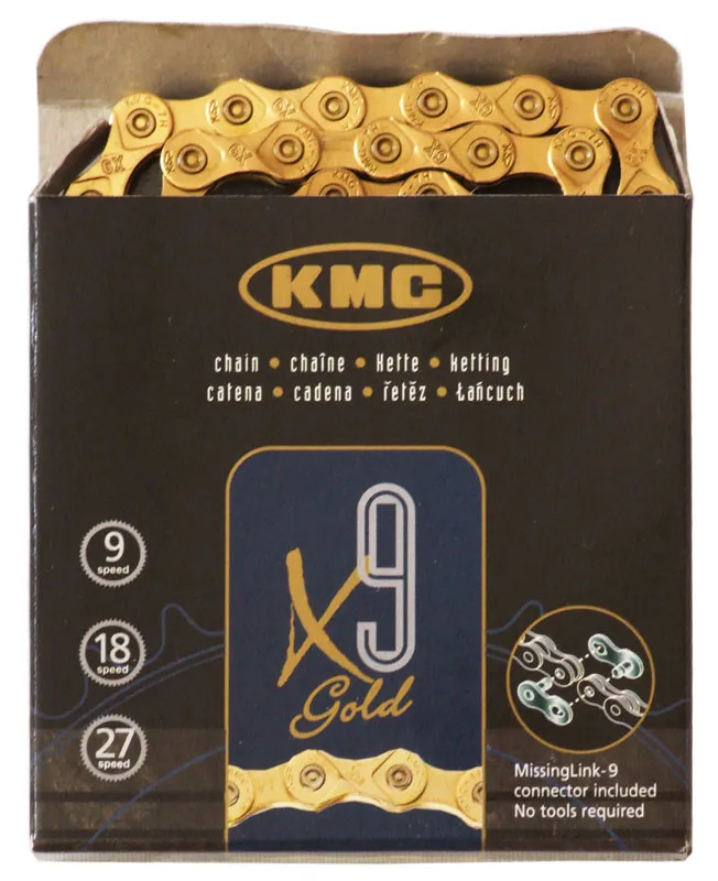 Lanţ KMC X9 auriu Ultima șansă