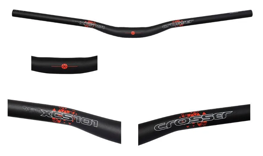 Livrare expres Ghidon CROSSER XCS101 35grade 31.8x720mm - Black/Red