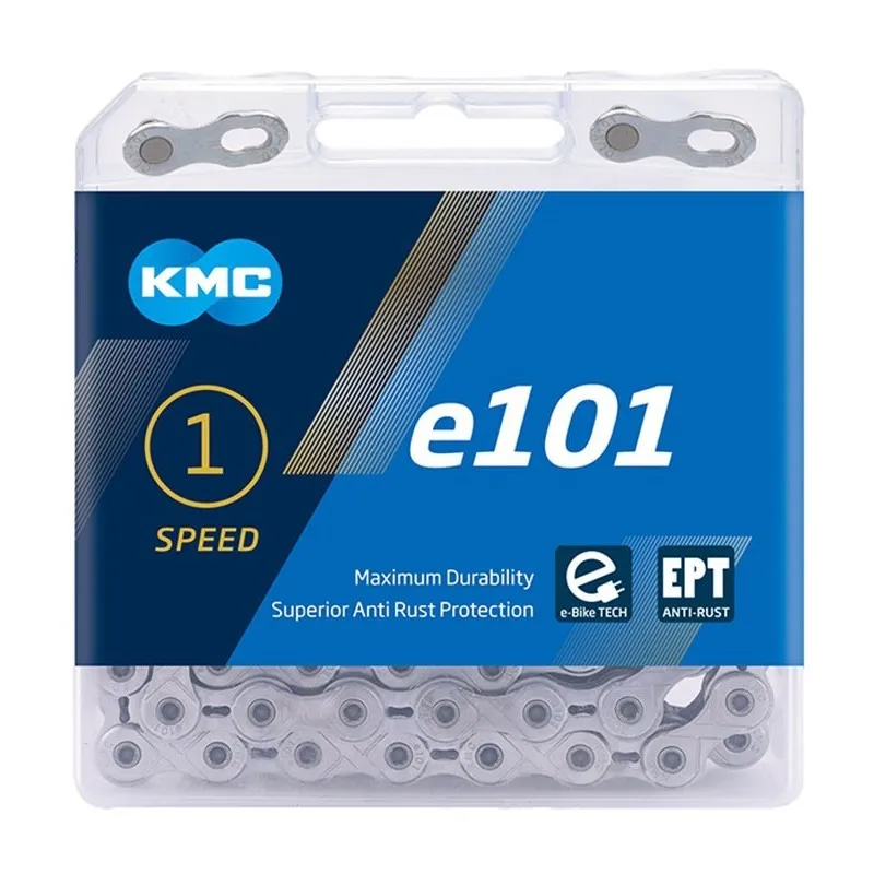 Expediere rapidă Lant KMC E101 EPT Single-Speed 112 Zale Ebike Argintiu