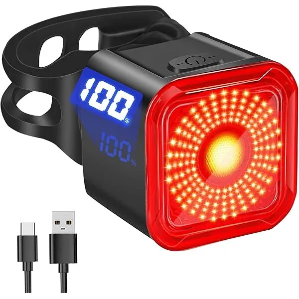 Livrare expres Lumina spate smart Fivestars Brake Sense BTL-100, detectie franare, 500 mAh, USB Type-C, IPX6