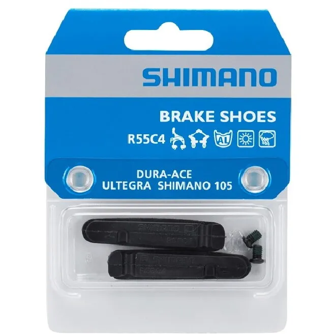 Transport gratuit SABOTI FRANA SHIMANO BR-R8100/R8110-RS R55C4, PLACUTE SCHIMBABILE CU SURUBURI DE FIXARE (PERECHE)