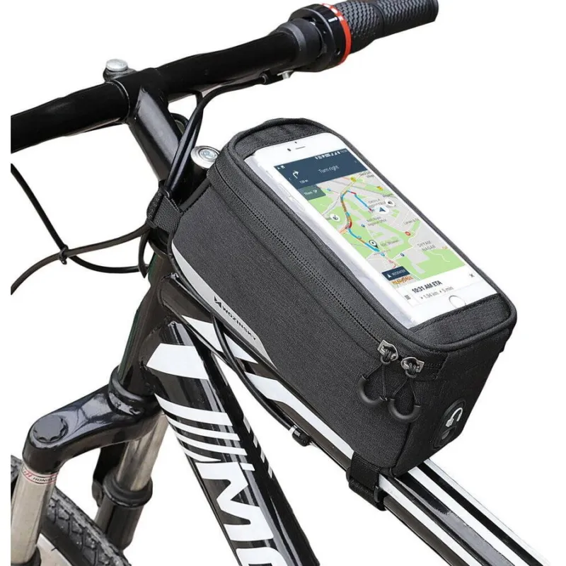 Lichidare de stoc Wozinsky Geanta bicicleta impermeabila WBB6BK, 1L, Negru