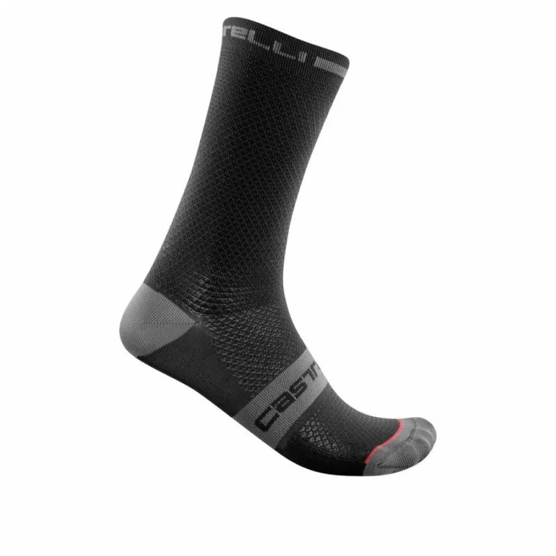 Sosete Castelli Superleggera T18, Negru, S/M, 36-39 Lichidare de stoc