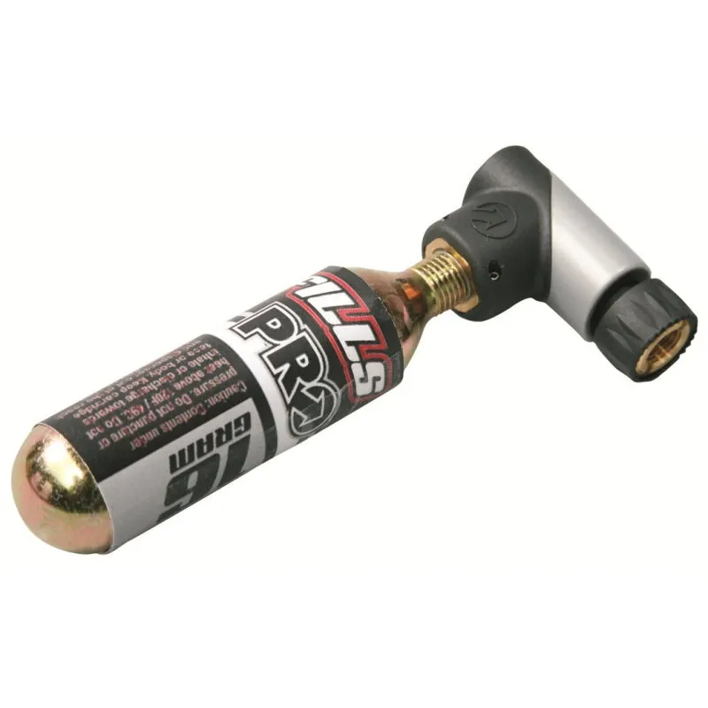 Bestseller Minipompa Pro Micro Co2 Inflator (Incl. 1capsula Co2 16gr Cu Filet), Negru/Argintiu (20)