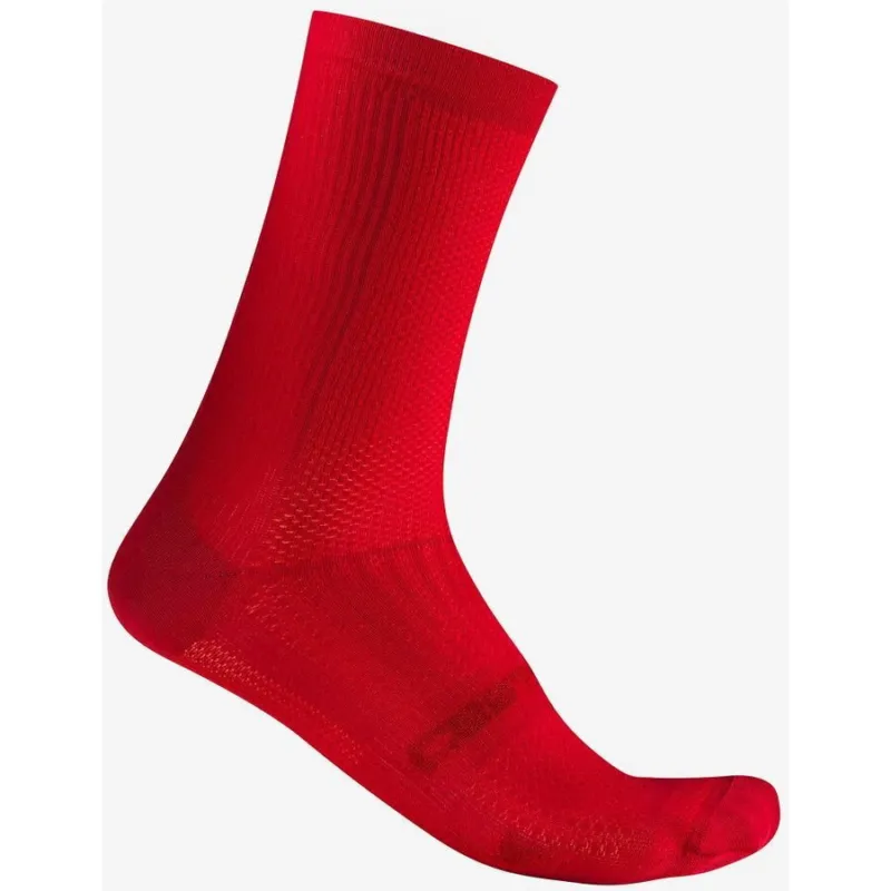 Cumpără online Sosete Castelli Espresso 18, unisex, rosu aprins, XXL, 44-47