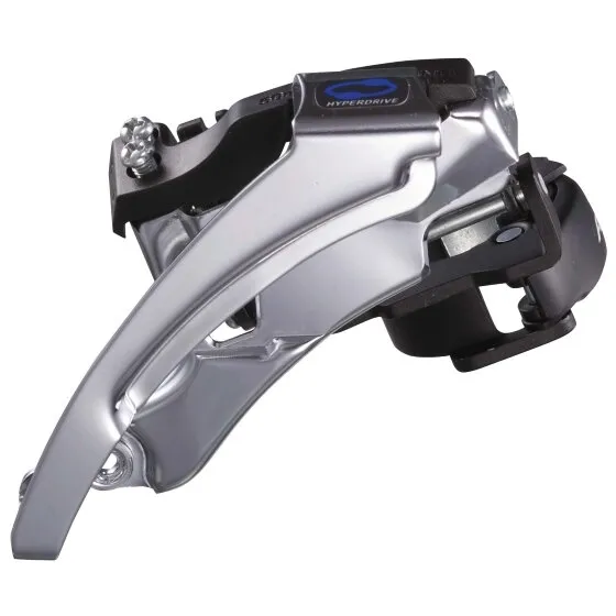 SCHIMBATOR FATA SHIMANO ALTUS FD-M310, TRIPLU, PT. 7/8 VIT. PE SPATE, TOP SWING, TRAGERE DUBLA, COLIER 34.9MM (INCL. ADAPTOR 31.8MM & 28.6MM), PT. 42/48T, UNCHI CS 63-66, CL 47.5/50MM, AMBALAT IND. Expediere rapidă