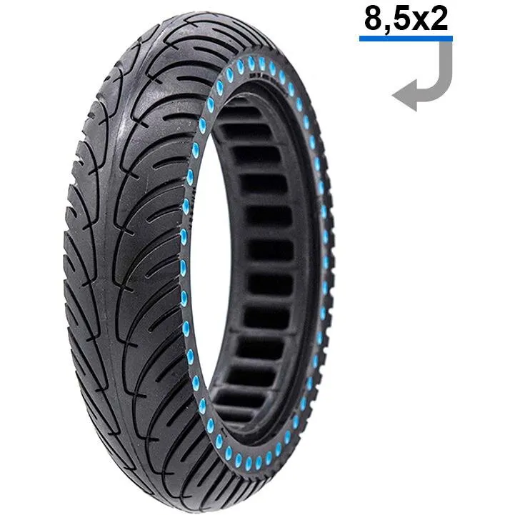 Popular FIVESTARS Anvelopa plina ultra-usoara 8.5x2 Negru/Albastru