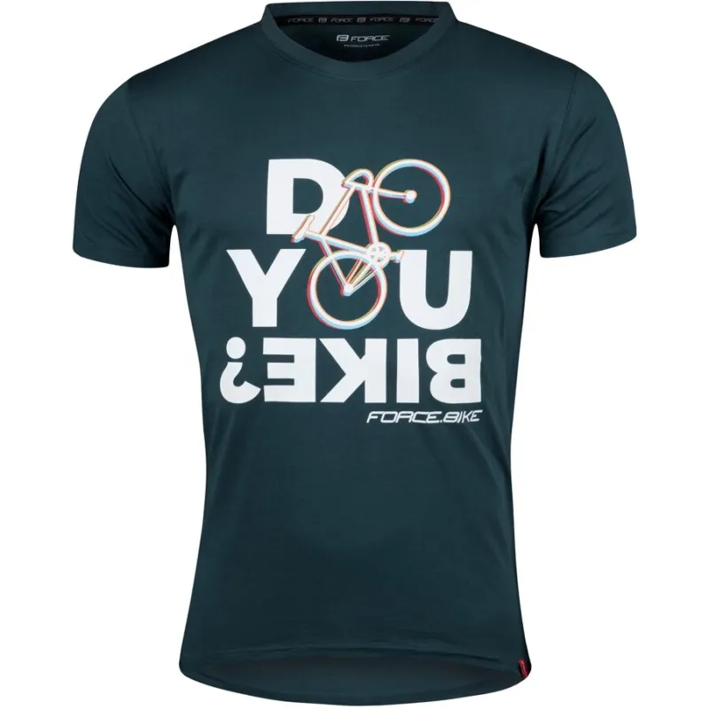 Tricou ciclism Force Bike, albastru, 3XL Plată sigură