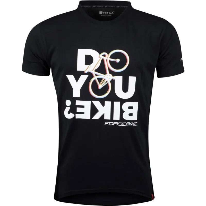 Tricou ciclism Force Bike, negru, 3XL Livrare expres