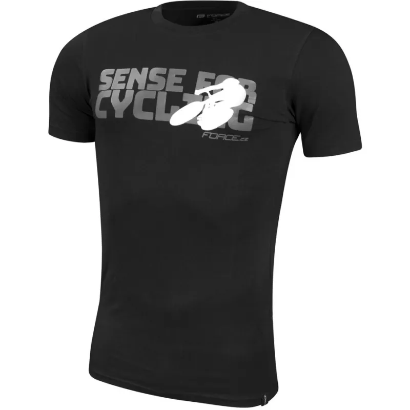Bestseller Tricou Force Sense negru print gri XS