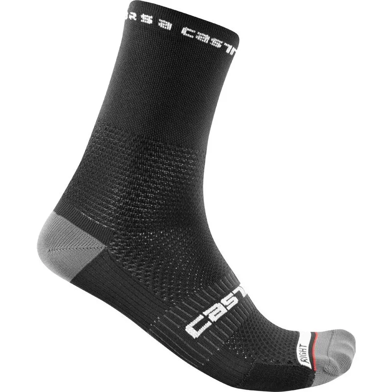 Ultima șansă Sosete Castelli Rosso Corsa PRO 15, unisex, negru, S/M, 35-39