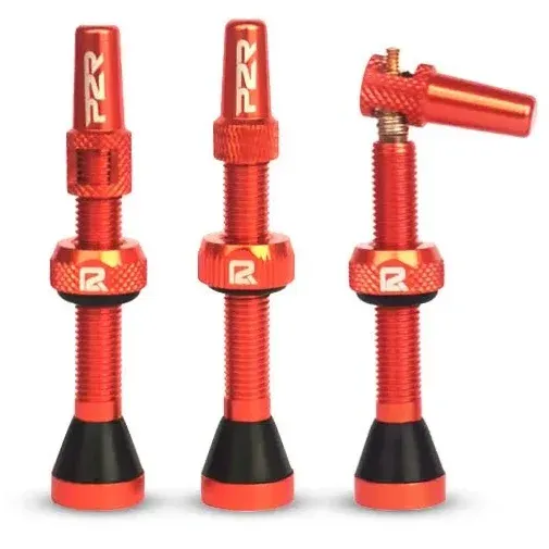 Reducere Valva Tubeless bicicleta P2R FR-11C, AL, 46mm, Portocaliu