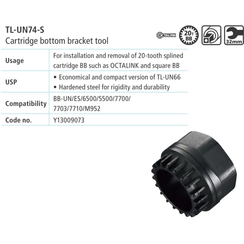 TL-UN74-S CHEIE SHIMANO PT. MONTAT/DEMONTAT CUVETE BUTUC PEDALIER #130 0907-3 Chilipir
