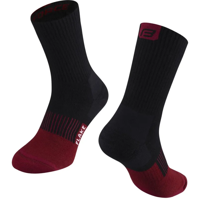 Sosete Force Flake black-bordo L-XL/42-47 Comandă acum