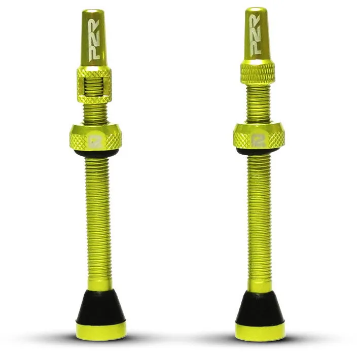 Premium Valva Tubeless bicicleta P2R FR-11C, AL, 60mm, Verde Lime (OEM)
