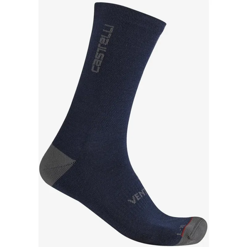 Sosete Castelli Venti Soft Merino Albastru Belgian XXL 44-47 Disponibil imediat
