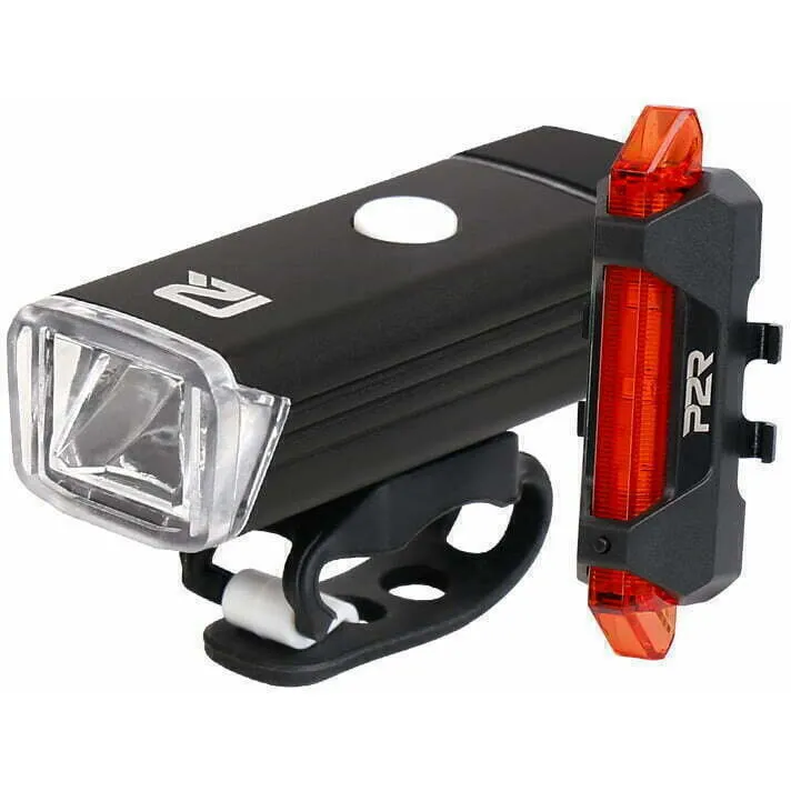 Set Lumini Bicicleta P2R NITION 10C USB, Acumulator Li-Pol, Negru Comandă acum