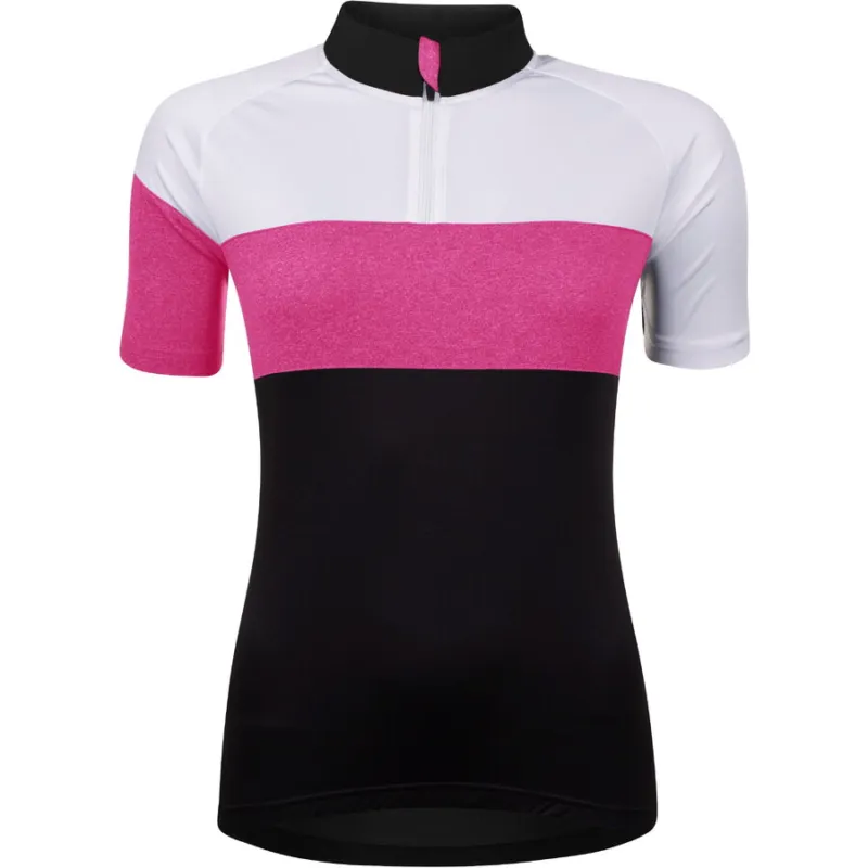 Bluza ciclism Force View Lady maneci scurte negru/alb/roz M Reducere extra