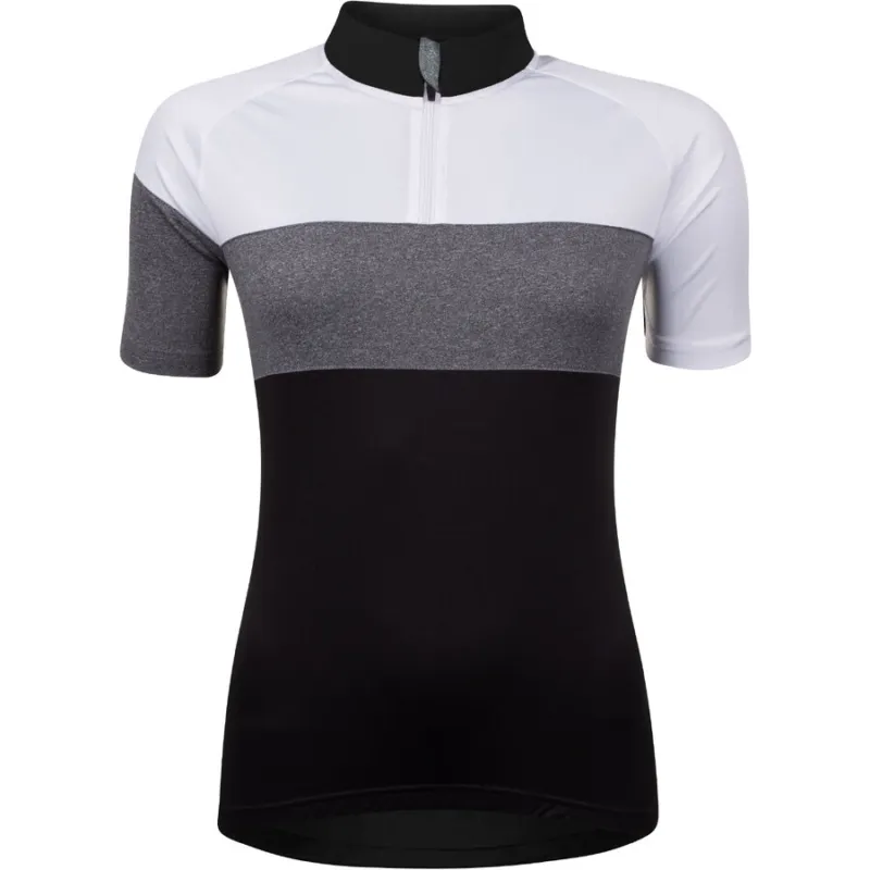 Bluza ciclism Force View Lady maneci scurte negru/alb/gri XL Ultima șansă
