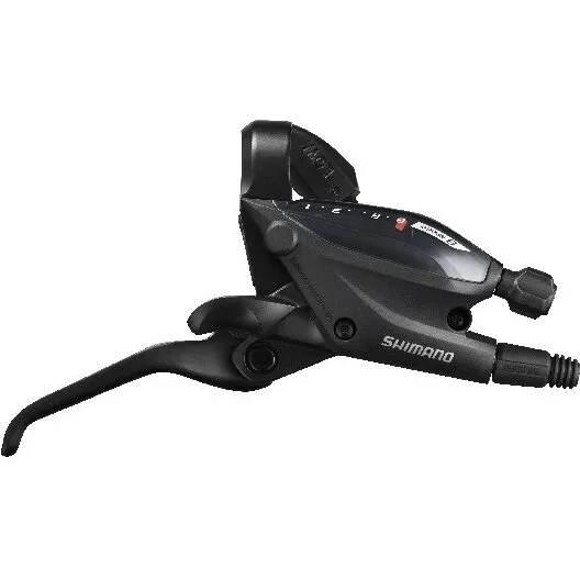 Retur ușor MANETA DE SCHIMBATOR/FRANA SHIMANO ST-EF505-8R, 8 VIT., CABLU 2050MM, 3 DEGETE, HIDRAULIC, NEGRU, AMBALAT IND.