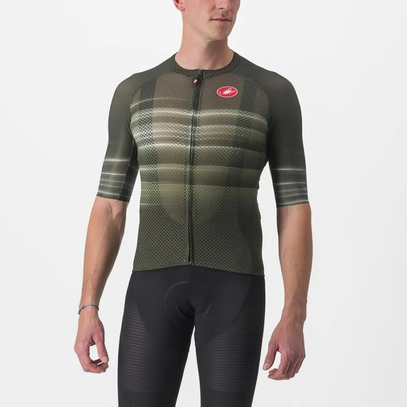 Ultima șansă Tricou cu maneca scurta Castelli Climbers 3.0 SL2, Kaki, XXL