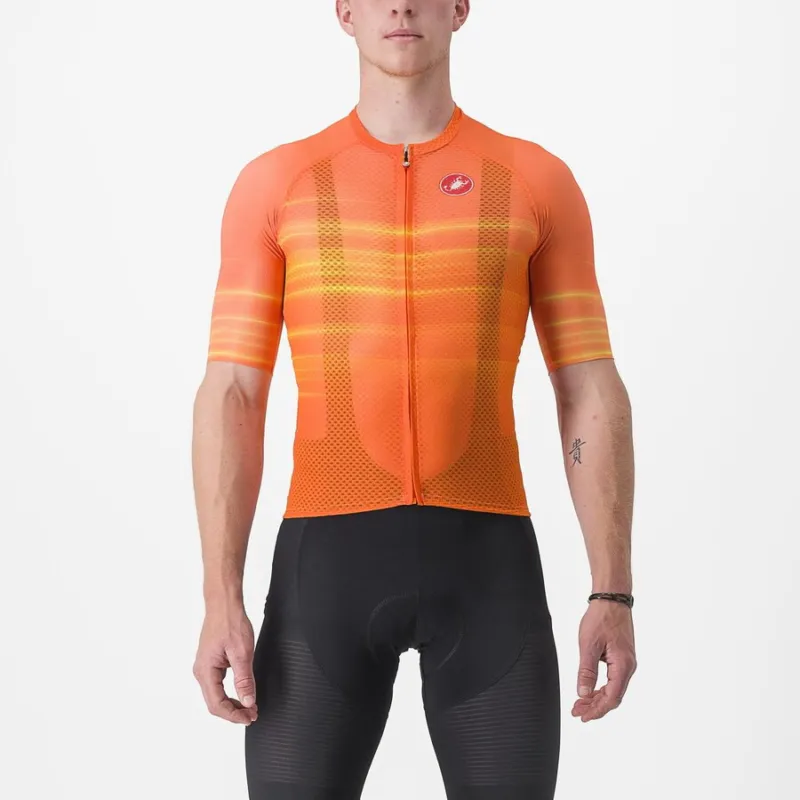 Expediere rapidă Tricou cu maneca scurta Castelli Climbers 3.0 SL2, Portocaliu, XL