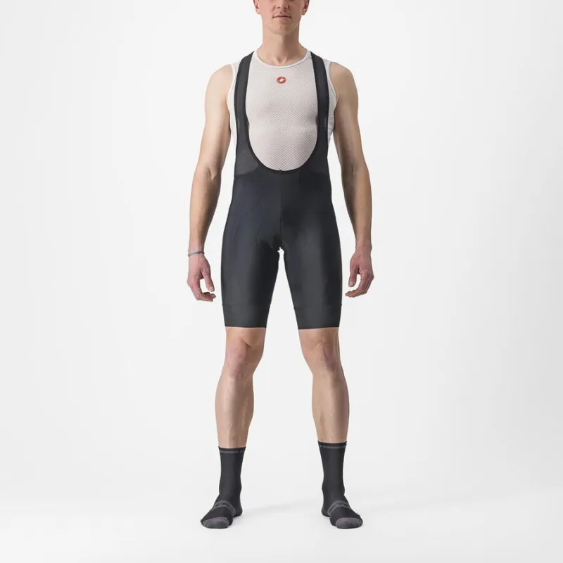 Chilipir Pantaloni scurti cu bretele Castelli Entrata 2, pentru barbati, negru, S