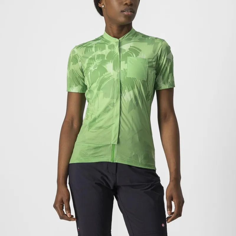 Doar azi Tricou cu maneca scurta Castelli Unlimited, Sentiero, de dama, Vernil, M