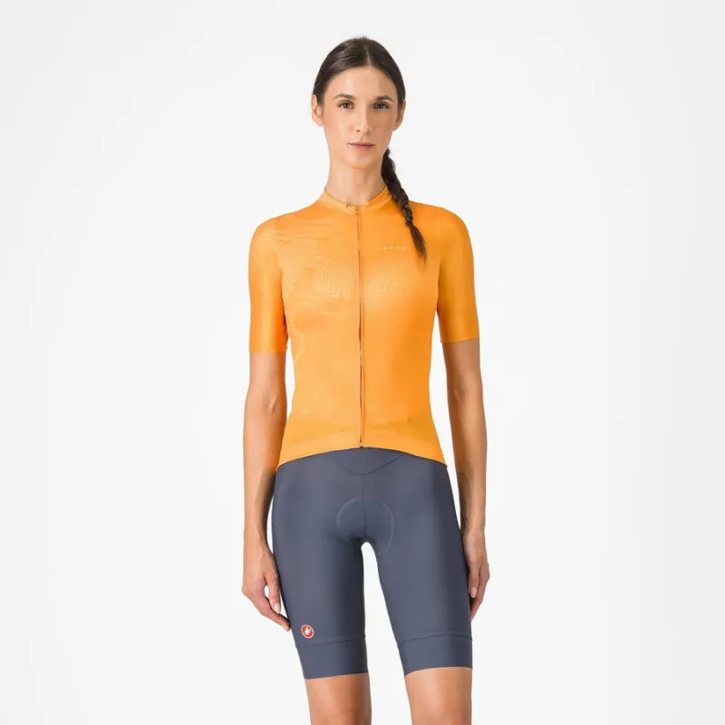 Pantaloni scurti Castelli Prima 2, pentru femei, albastru amurg/rosu hibiscus, M Expediere rapidă
