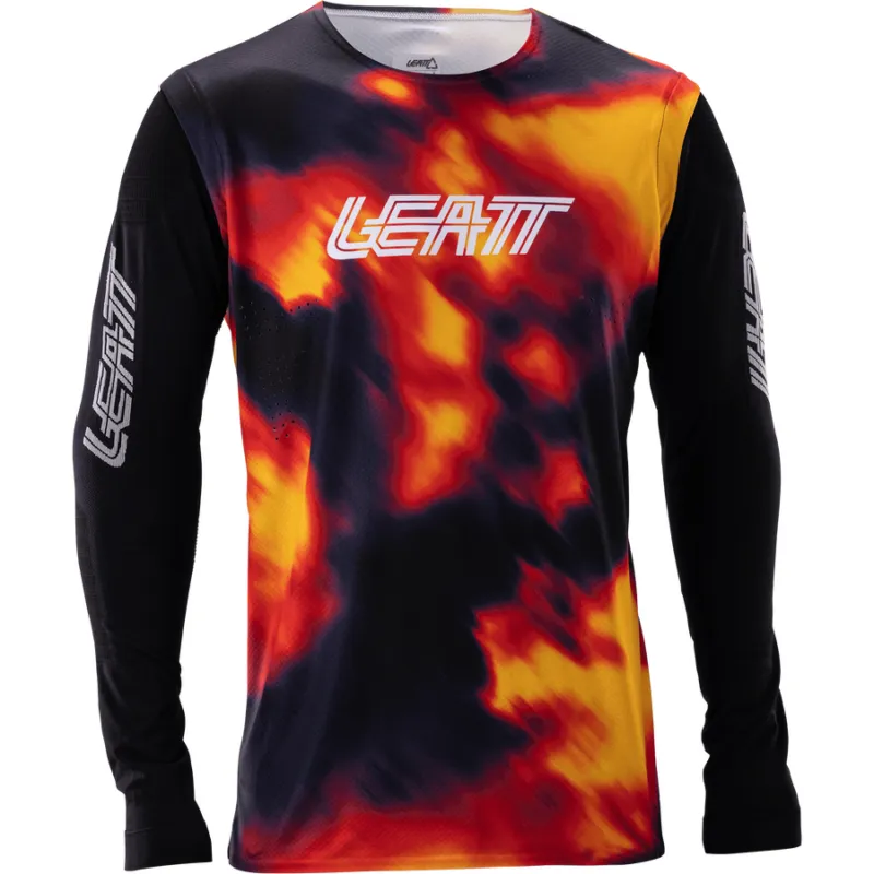 Tricou Leatt MTB Gravity 8.0 Heatmap Red XL Cel mai bun preț