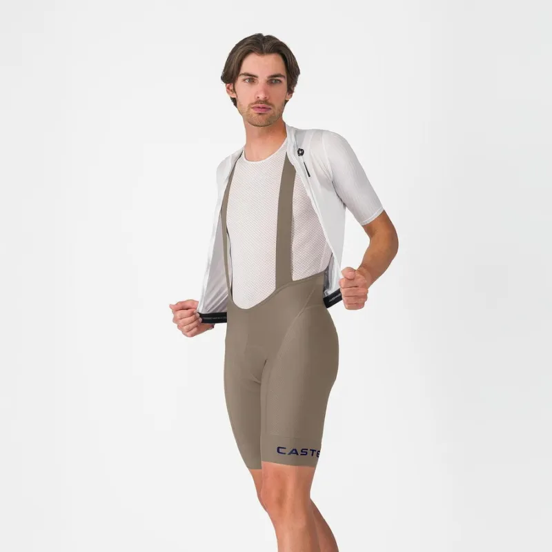 Nu rata Pantaloni scurti cu bretele Castelli Competizione 2, pentru barbati, bej XL