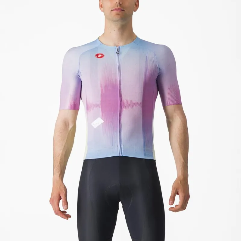 Promoție Tricou cu maneca scurta Castelli R-A/D Violet Multicolor S