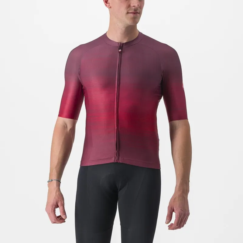 Tricou cu maneca scurta Castelli Aero Race 6.0, Visiniu, XL Chilipir