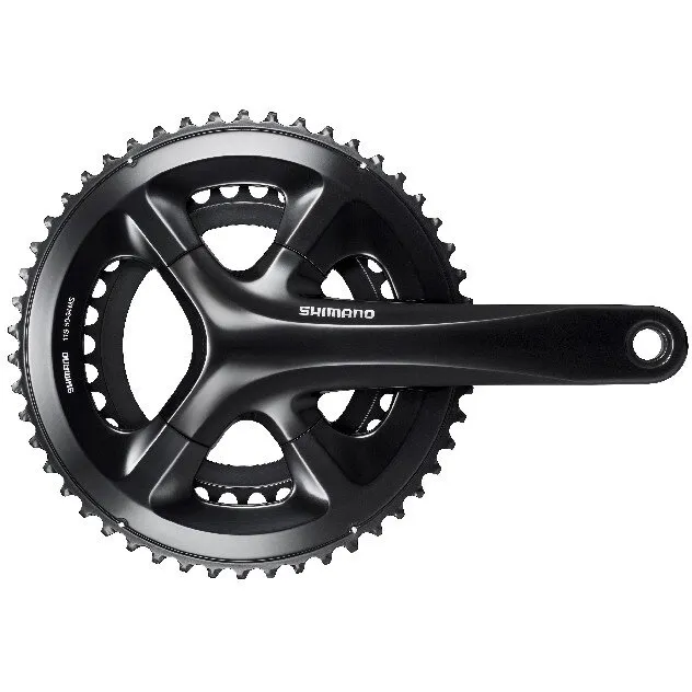 ANGRENAJ PEDALIER SHIMANO 105 FC-RS510, 50X34T, BRAT 172.5MM, PT. 11 VIT. PE SPATE, 2-PCS FC, FARA CG, FARA BUTUC PEDALIER, NEGRU, AMBALAT IND. Noutate