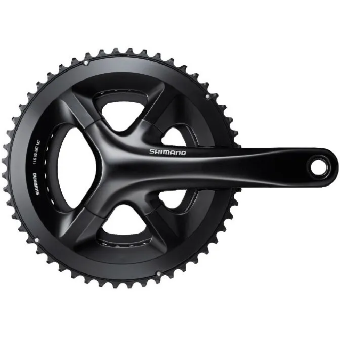 ANGRENAJ PEDALIER SHIMANO FC-RS510, 50X34T, BRAT 175MM, PT. 11 VIT. PE SPATE, 2-PCS FC, FARA CG, FARA BUTUC PEDALIER, NEGRU, AMBALAT IND. Retur gratuit