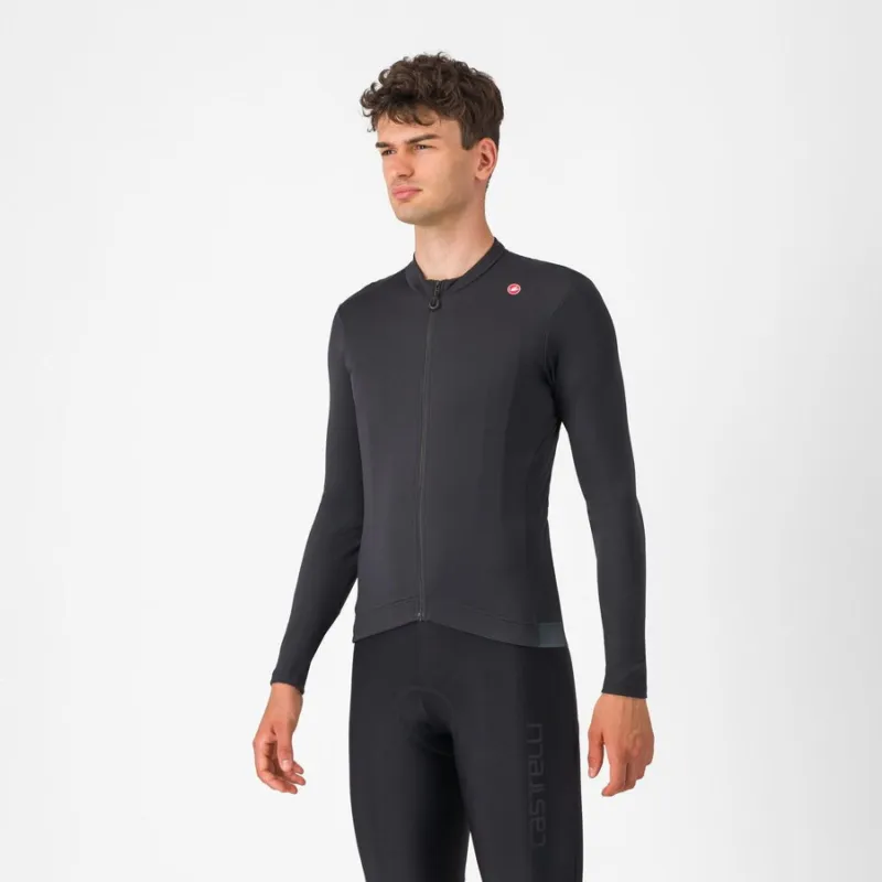 Nu rata Tricou cu maneca lunga Castelli Espresso Thermal Negru XXL