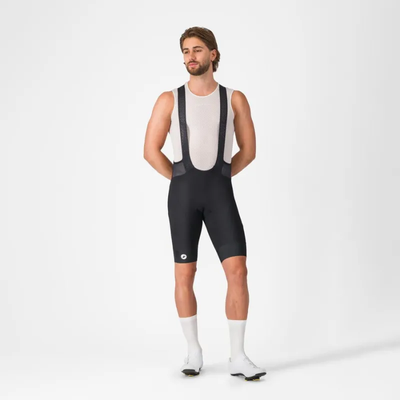 Pantaloni scurti cu bretele Castelli Endurance 4, pentru barbati, negru XXXL Transport gratuit
