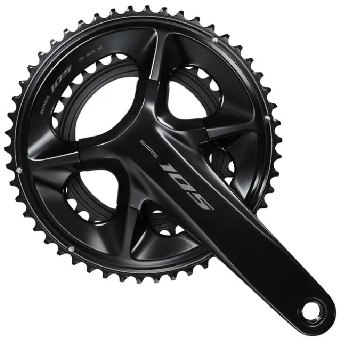 ANGRENAJ PEDALIER SHIMANO 105 FC-R7100, 50X34T, BRAT 172.5MM, PT. 12 VIT. PE SPATE, HOLLOWTECH 2, FARA BUTUC PEDALIER, FARA CG, NEGRU, AMBALAT IND. Cumpără acum