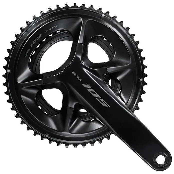 ANGRENAJ PEDALIER SHIMANO 105 FC-R7100, 52X36T, BRAT 172.5MM, PT. 12 VIT. PE SPATE, HOLLOWTECH 2, FARA BUTUC PEDALIER, FARA CG, NEGRU, AMBALAT IND. Retur ușor