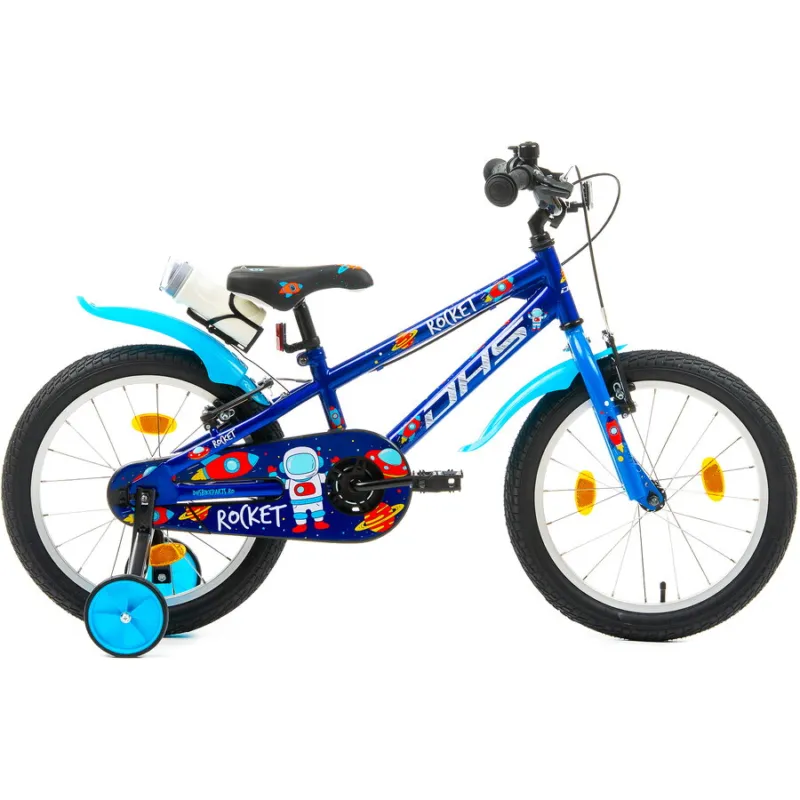 Bicicleta Copii DHS Rocket - 18 Inch, Albastru Reducere specială