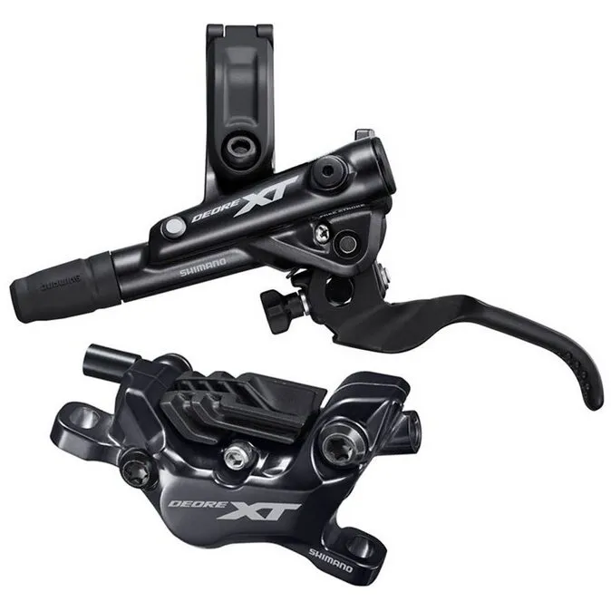 Nu rata Frana Pe Disc Set Asamblat Shimano Deore Xt Bl-M8100(L) Br-M8120(F), Fara Adaptor, Placute Resin Cu Aripioare De Racire, Furtun Sm-Bh90-Sbm 1000mm Negru, Incl. Insertie Conectare, Ambalat Ind.