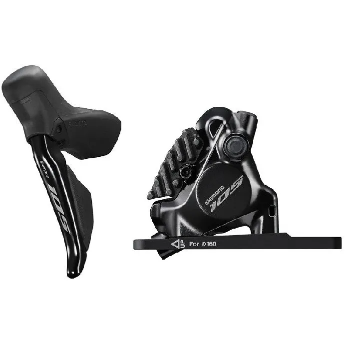 Bestseller FRANA PE DISC SET ASAMBLAT SHIMANO J-KIT, 105 ST-R7170(L) BR-R7170(F), HIDRAULICA, PT. ROTOR 160MM, PLACUTE RESIN (CU ARIPIOARE DE RACIRE), FURTUN SM-BH90 1000MM, NEGRU, AMBALAT IND.
