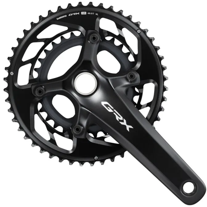 ANGRENAJ PEDALIER SHIMANO GRX FC-RX820-2, PT. 12 VIT. PE SPATE, 48X31T, BRAT 175MM, HOLLOWTECH 2, FARA CG, FARA BB, AMBALAT IND. Retur gratuit