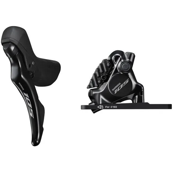 Cumpără acum FRANA PE DISC SET ASAMBLAT SHIMANO J-KIT, 105 ST-R7120(L) BR-R7170(F), HIDRAULICA, PT. ROTOR 160MM, PLACUTE RESIN (CU ARIPIOARE DE RACIRE), SL 1800MM, FURTUN SM-BH90 1000MM, OT-SP41, NEGRU, AMBALAT IND.