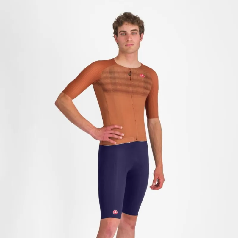 Pantaloni scurti cu bretele Castelli Free Aero Race S, pentru barbati, albastru belgian, XXL Reduceri